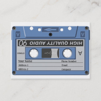 De Visite Carte d'industrie musicale - cassette