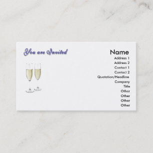 De Visite Carte d'invitation