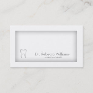 De Visite Carte d'ombre à la frontière gris dentiste