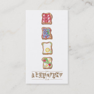 De Visite Carte du restaurant du logo Watercolor