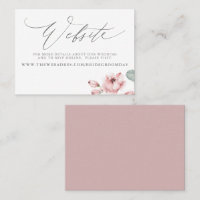 Carte du site Web du Mariage Rose Dusty