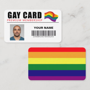 De Visite Carte gay personnalisée Cadeau drôle Blague Identi