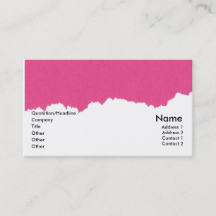 De Visite Carte générique