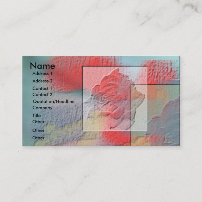 De Visite Carte générique (Devant)
