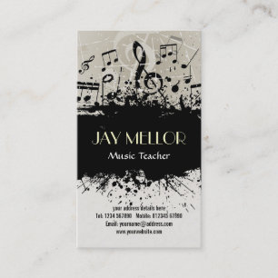 De Visite Carte grunge d'industrie musicale