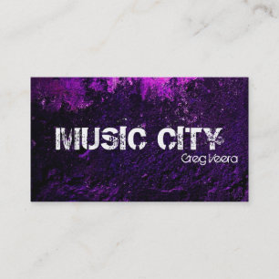 De Visite Carte grunge d'industrie musicale - texture