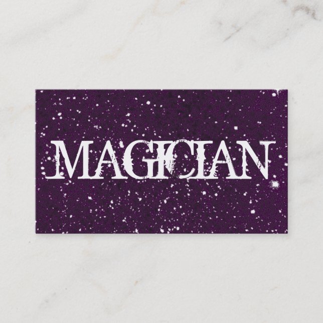 De Visite Carte Magicien (Devant)