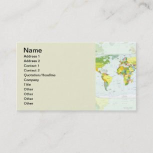 De Visite Carte mondiale Globe Pays Atlas