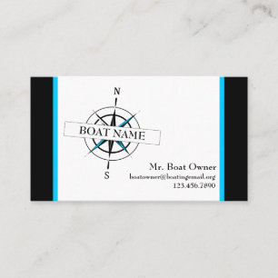De Visite Carte nautique avec boussole
