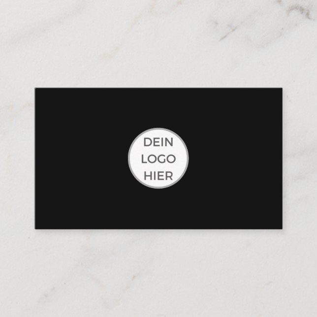 De Visite Carte noire (Devant)