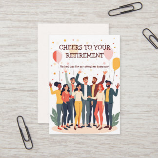 De Visite Carte personnalisée - Collègues d'adieu