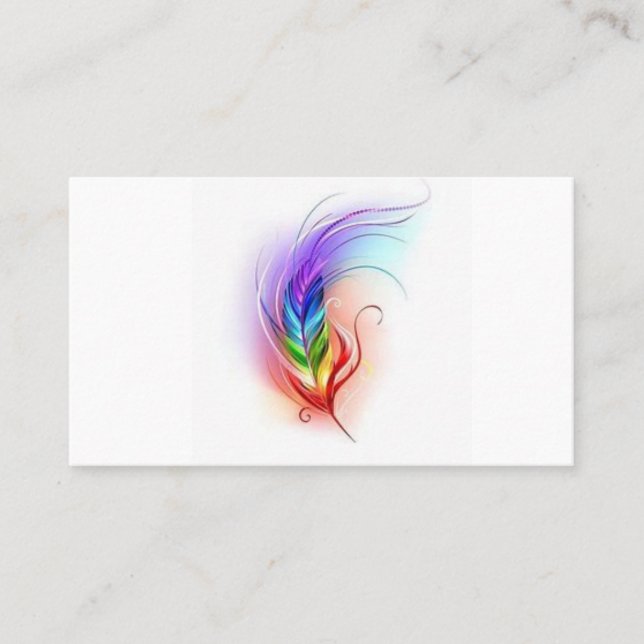 De Visite Carte plume (Devant)