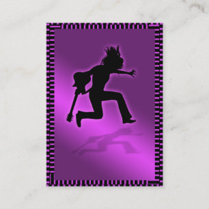 De Visite " Carte potelée majestueuse "rose