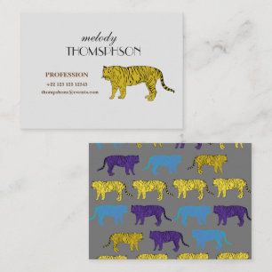 De Visite Carte professionnelle personnalisée Tigers