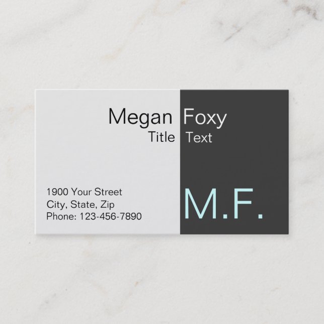 De Visite Carte professionnelle pour les talents (Devant)