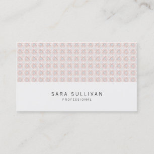 De Visite Carte professionnelle Retro Flower Grid
