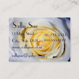 De Visite Carte profil blanc