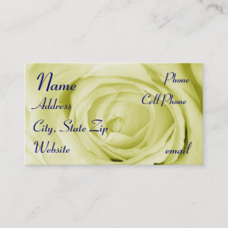 De Visite carte profil jaune clair