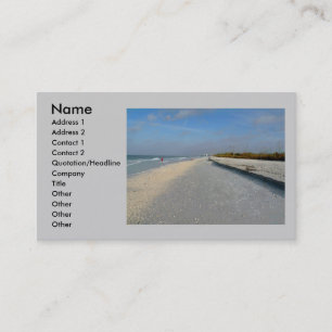 De Visite Carte profil plage
