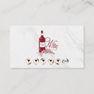 De Visite Carte Punch Vin et Marbre