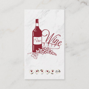 De Visite Carte Punch Vin & Marbre