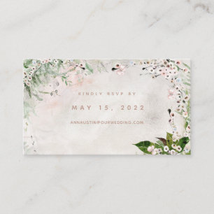 De Visite Carte RSVP en ligne Whisper & Blush Mariage