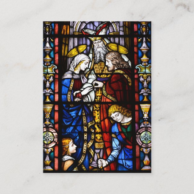 De Visite Carte Saint Mariage catholique (Devant)