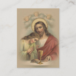 De Visite Carte Sainte Catholique Communion Solennelle 1ère