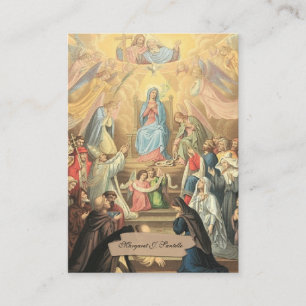 De Visite Carte Sainte du Mémorial funéraire catholique Vier