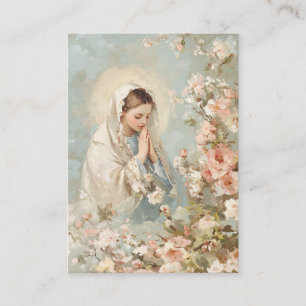 De Visite Carte Sainte du Mémorial funéraire catholique Vier