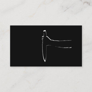 De Visite Carte Sharp Knife