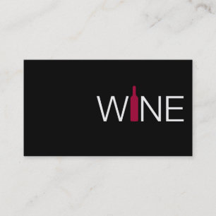De Visite Carte simple Red Wine Business