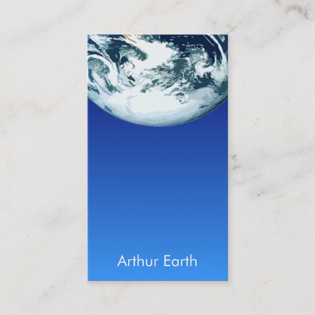 De Visite Carte spatiale Earth from Space (Devant)