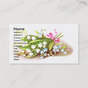 De Visite Carte victorienne d'album au muguet