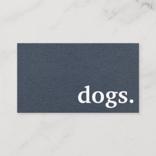 De Visite Chiens modernes. carte punch fidélité