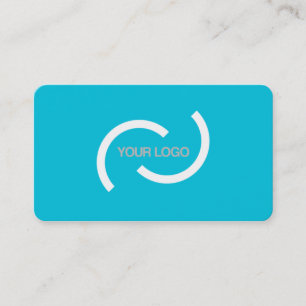 De Visite Elégante carte turquoise. Customisez avec votre l