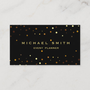 De Visite Faux Gold Foil Parties scintillant subtile Carte d