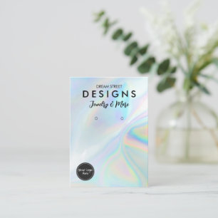 De Visite Faux Holo Logo Médias sociaux Écouter la carte