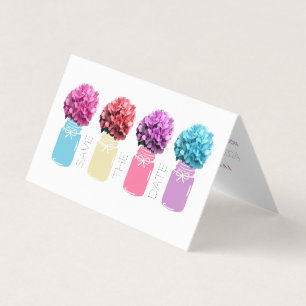 De Visite Floral Hydrangea Mason Jarres Enregistrer La Carte