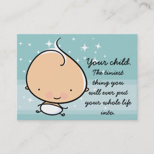 De Visite Gardant les enfants, Childcare infantile. Carte