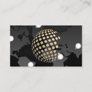 De Visite Globe géométrique   Carte du monde