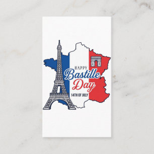 De Visite Joyeux 14 juillet France Carte Tour Eiffel Vector_