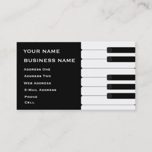 De Visite Keybaord - carte d'industrie musicale