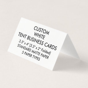 De Visite La tente MATE faite sur commande a plié des carte