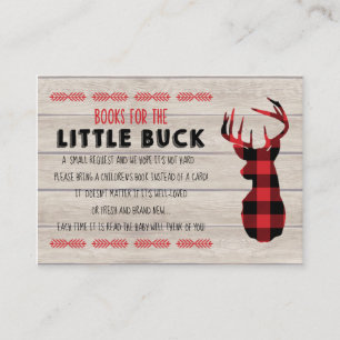 De Visite Little Buck Baby shower Carte d'insertion d'invi