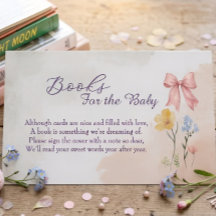 Livre aquarelle florale à ruban rose pour la carte