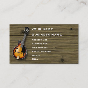 De Visite Mandoline - carte d'industrie musicale