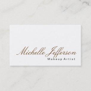 De Visite Maquillage Calligraphie Artiste Profession Carte d