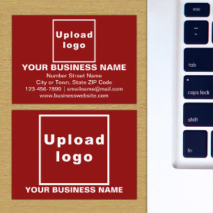 De Visite Marque d'entreprise sur petite carte rectangle rou