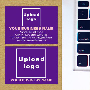 De Visite Marque d'entreprise sur petite carte rectangle vio